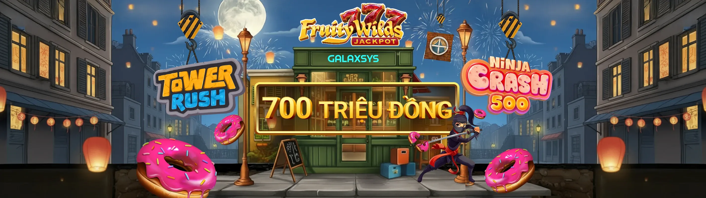 Máy đánh bạc trực tuyến với tiền vàng và biểu tượng chiến thắng tại bwing